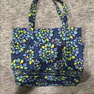 Vera Bradley Blue Floral Tote Bag